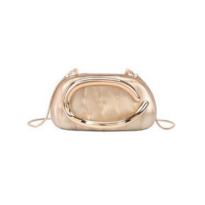 Acrylic Clutch Purses Vintage Metal Handle Crossbody Bags Wedding >:(